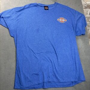Harley Davidson Shirt Mens 2XL Blue Corpus Christi Texas Motorcycle Graphic